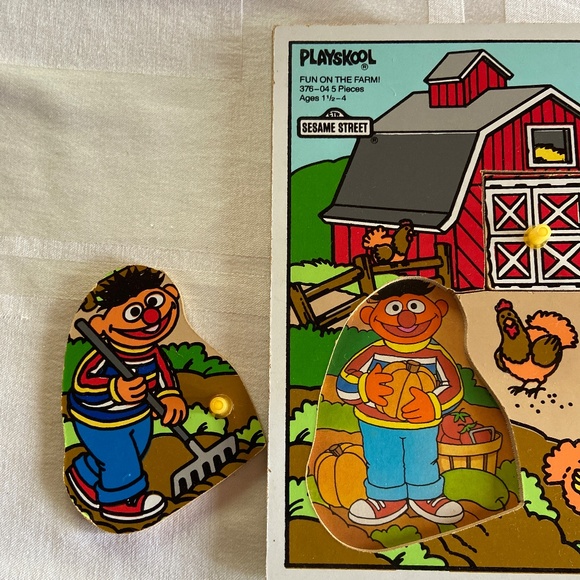 Vintage 1990 Sesame Street Playskool puzzle - Picture 6 of 6
